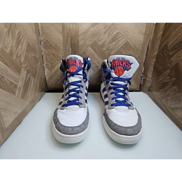 Adidas Men's New York  Knicks Fashion Basketball  Shoes White Size 12.  298 - Picture 7 of 12